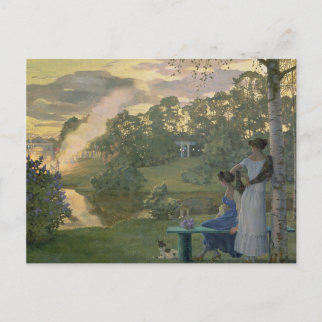 Feuerwerke, 1922 postkarte (Vorderseite)