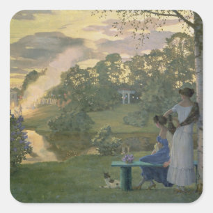 Feuerwerke, 1922 quadratischer aufkleber