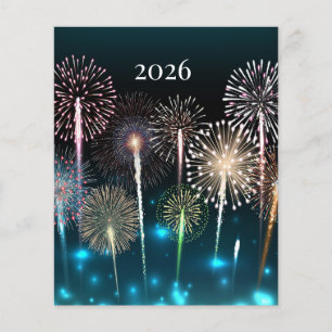 Feuerwerke 2026, gutes neues Jahr Flyer