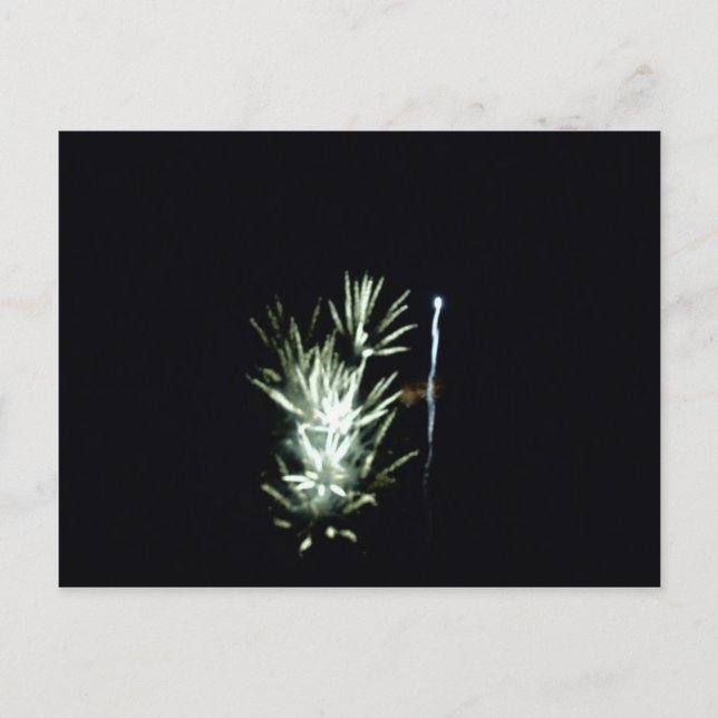 Feuerwerke! 4. Juli Design Postkarte (Vorderseite)