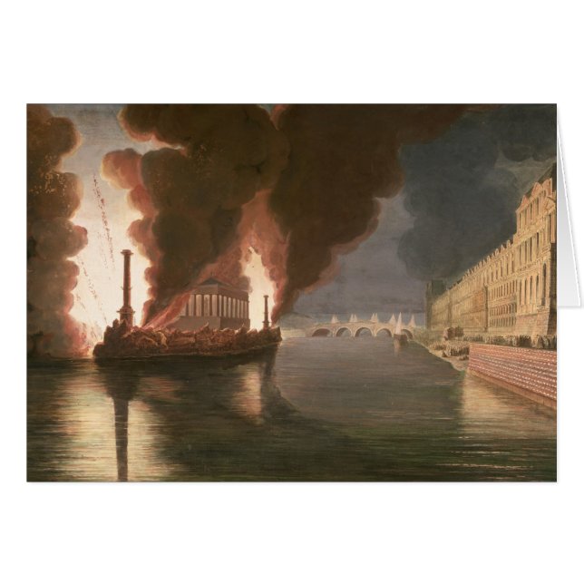 Feuerwerke auf der Seine (Vorderseite (Horizontal))