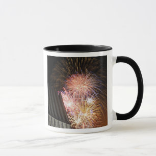 Feuerwerke explodieren tasse