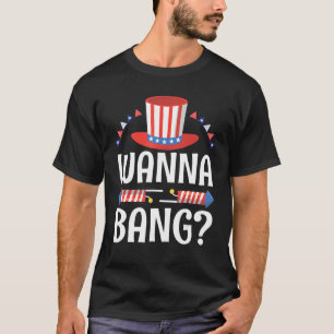 Feuerwerke glücklich 4. Juli Tag für Sie Amerika T-Shirt