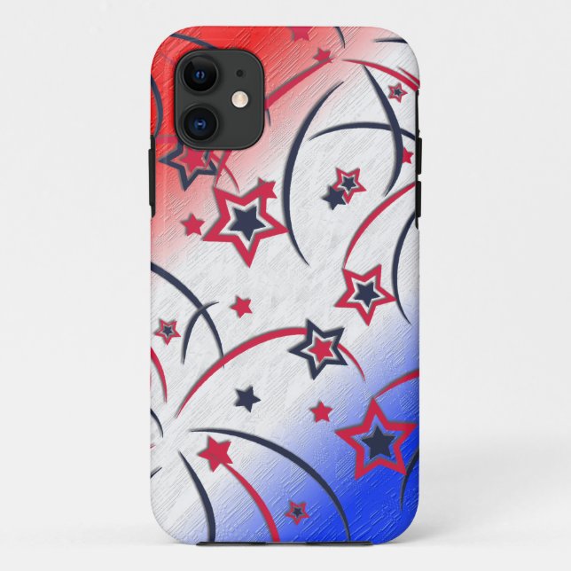 Feuerwerke in Red White Blue Case-Mate iPhone Hülle (Rückseite)