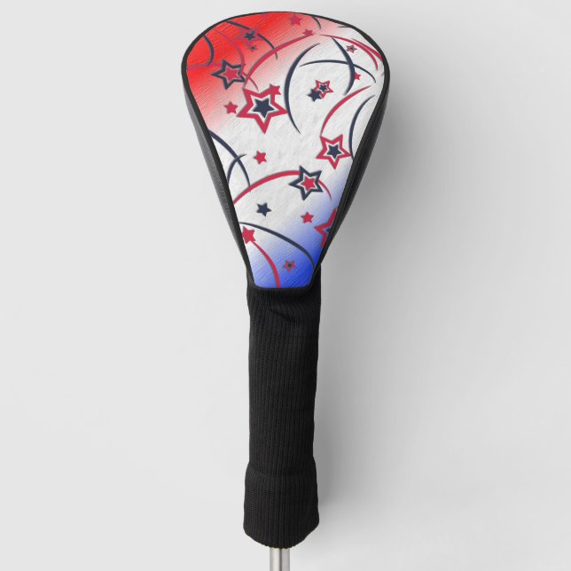 Feuerwerke in Red White Blue Golf Headcover (Vorderseite)