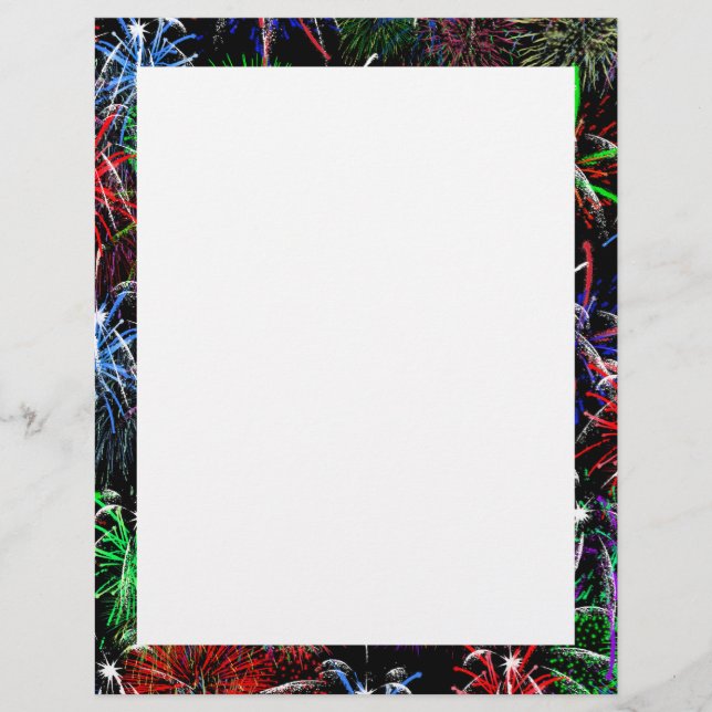 Feuerwerke mit schwarzem Hintergrund Flyer (Vorne)