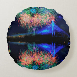Feuerwerke Rundes Kissen