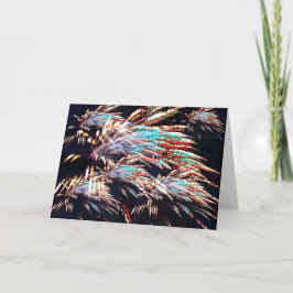 Feuerwerke über dem Mt. Olivet Dankeskarte