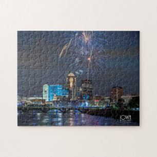 Feuerwerke über Des Moines, Iowa. Puzzle