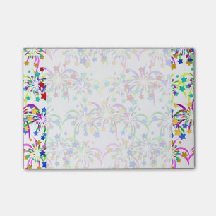 Feuerwerke und Stars Post-it Klebezettel