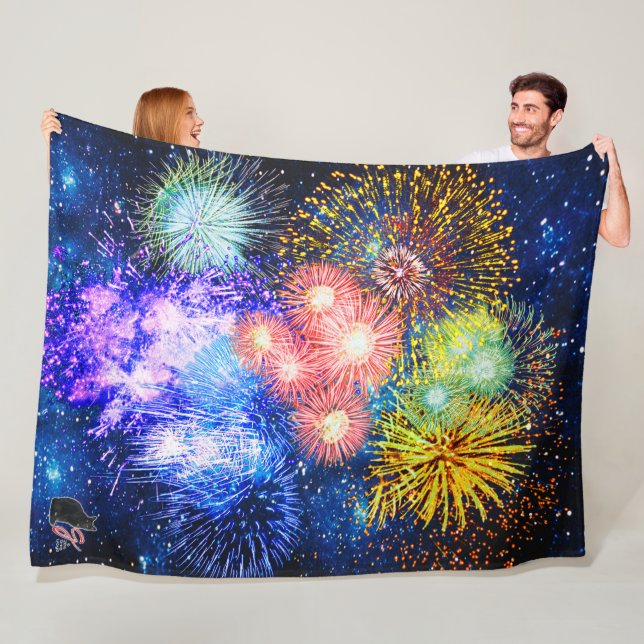 Feuerwerks Explosionen Fleece-Decke Fleecedecke (Beispiel)