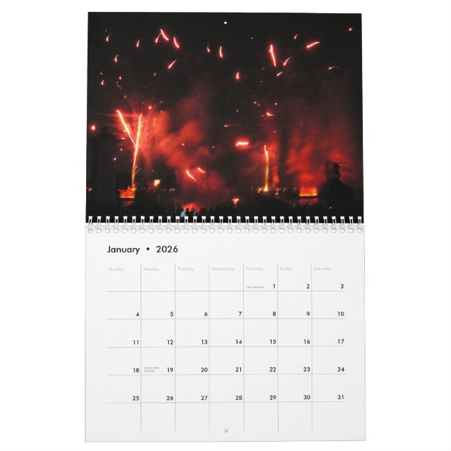 Feuerwerks-Kalender Kalender (Jan 2026)