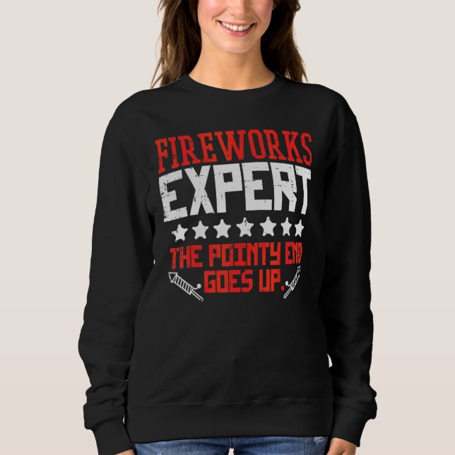Feuerwerksdirektor Experte  vierter Juli 4. Männer Sweatshirt (Vorderseite)
