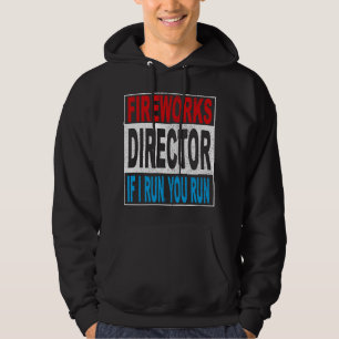 Feuerwerksdirektor I Du Laufen Lustiges 4. Juli Hoodie
