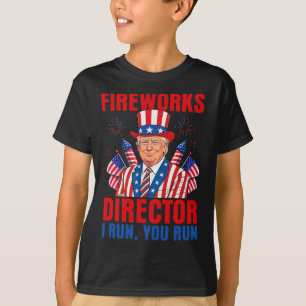 Feuerwerksdirektor I Lauf Du Lauf Lustig Trump T-Shirt