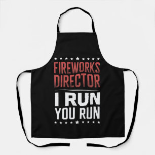 Feuerwerksdirektor I Lauf Du Lauf Lustiger 4. Juli Schürze