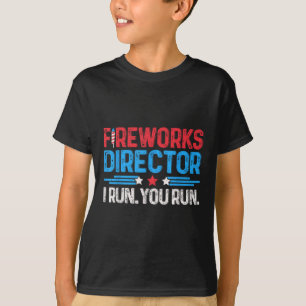 Feuerwerksdirektor I Run You Run 4. Juli Männer B T-Shirt