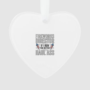 Feuerwerksdirektor Lustiges Patriotisches Zitat T- Ornament