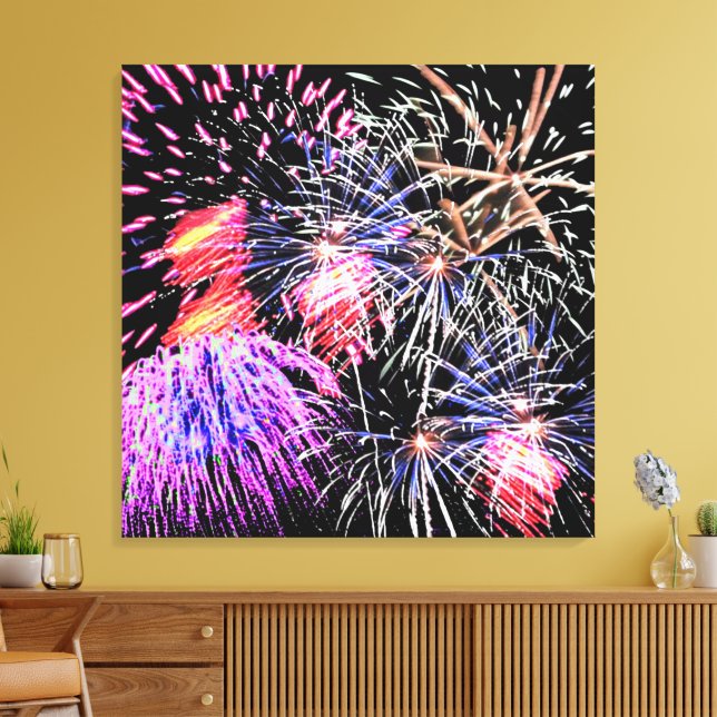 Feuerwerksdisplay Leinwanddruck (Insitu (Wohnzimmer))