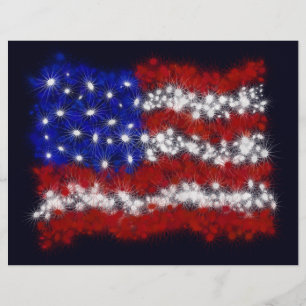 Feuerwerksfahne US Flagge Flyer