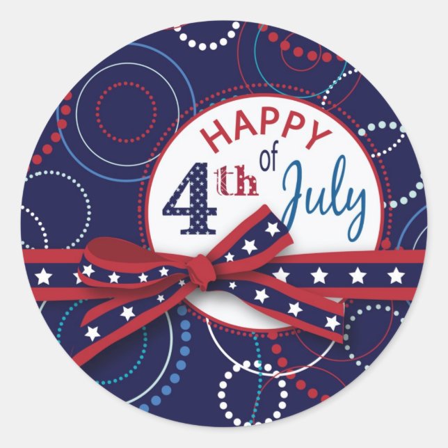 Feuerwerkskleber B Runder Aufkleber (Vorderseite)