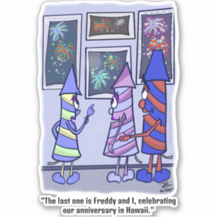 Feuerwerksklemme individuell geschnitten Aufkleber