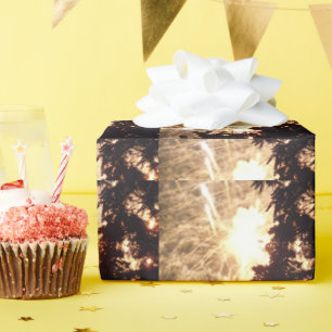 Feuerwerkskörper 15 glänzende Umhüllungspapiere Geschenkpapier