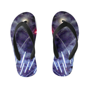 Feuerwerkskörper 1 Kleinkinder-Flip-Flops Kinderbadesandalen