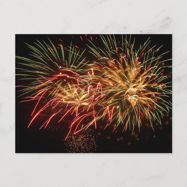 Feuerwerkskörper 2 postkarte (Vorderseite)