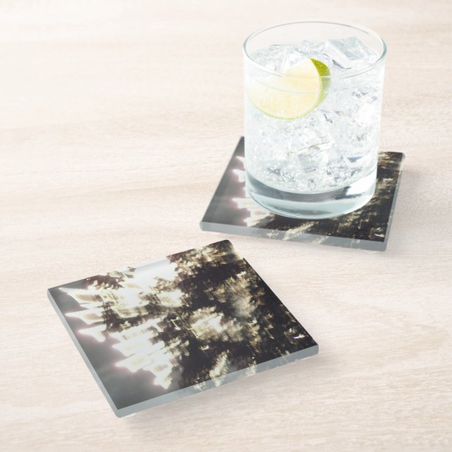 Feuerwerkskörper 2 Untersetzer (Schrägansicht)