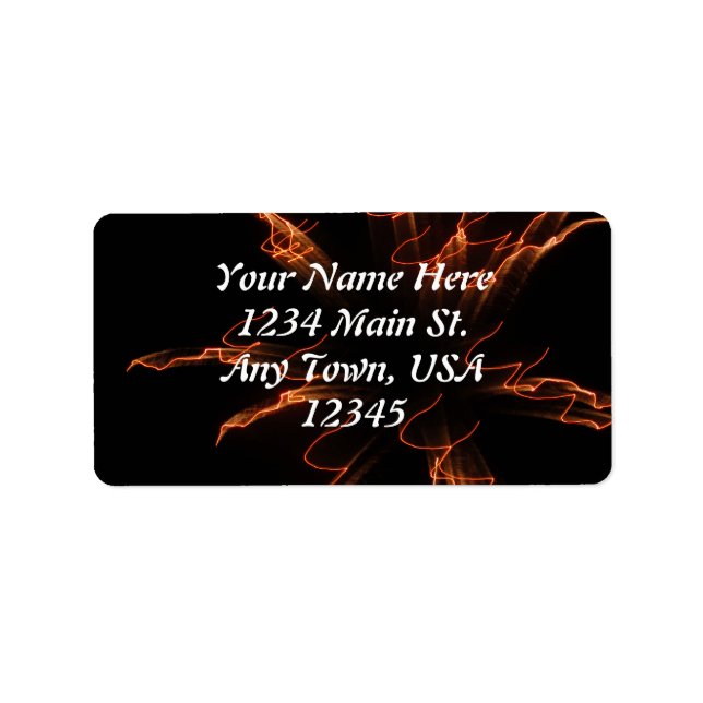 Feuerwerkskörper 3 adressaufkleber (Vorne)