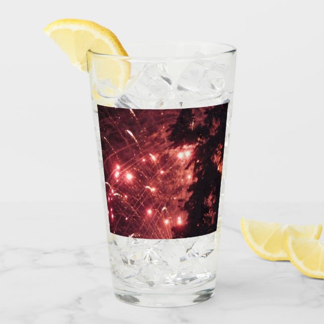 Feuerwerkskörper 3 Collins Glas Tumbler (Vorderseite Ice)