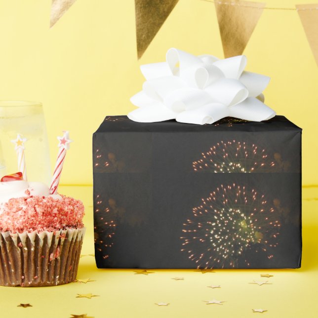 Feuerwerkskörper 4 glänzendes Packpapier (Geburtstagsparty)