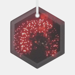 Feuerwerkskörper 7 Hexagon Ornament Aus Glas