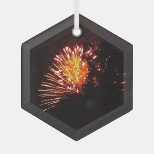Feuerwerkskörper 8 Glashexagon Ornament Aus Glas