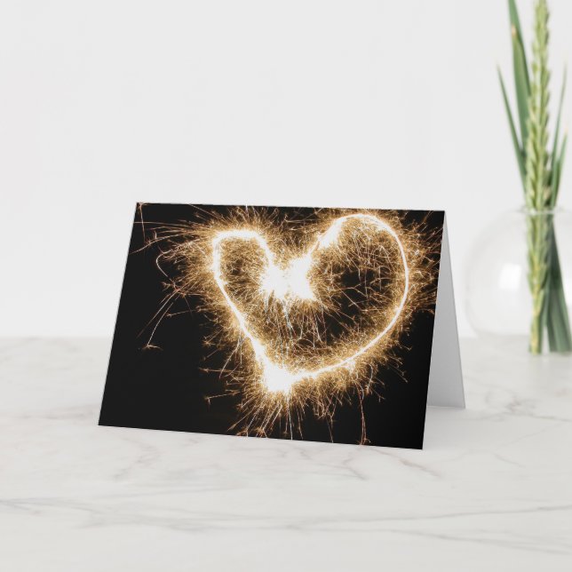Feuerwerkskörper der Liebe Karte (Vorderseite)