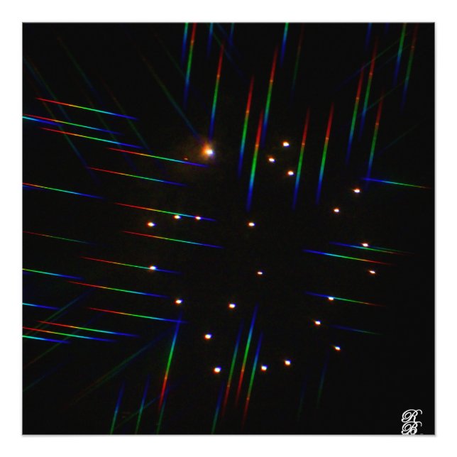 Feuerwerkskörper durch 3D-Gläser 4 Fotodruck (Vorne)