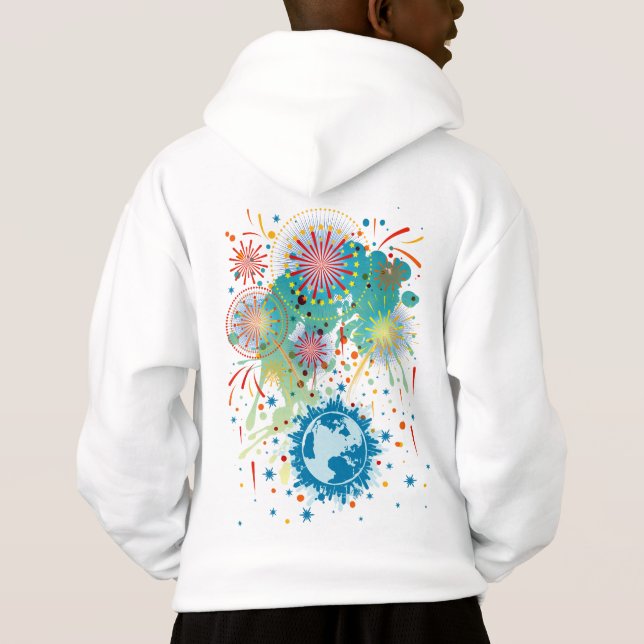 Feuerwerkskörper Hoodie (Rückseite)