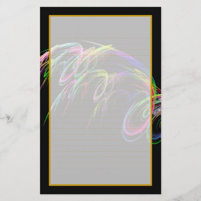 Feuerwerkskörper I Fine Lined Stationery Briefpapier (Vorderseite)