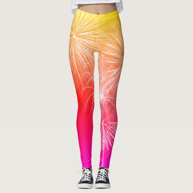 Feuerwerkskörper III Leggings (Vorderseite)