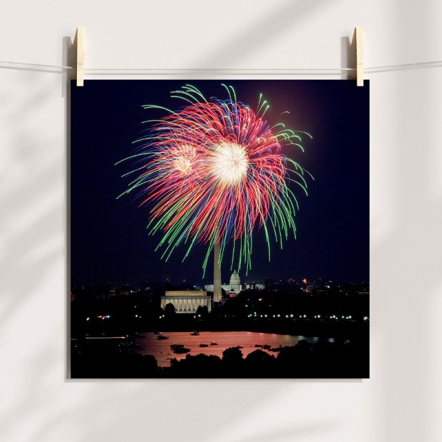 Feuerwerkskörper in DC-Poster Poster (Fireworks in DC Poster)