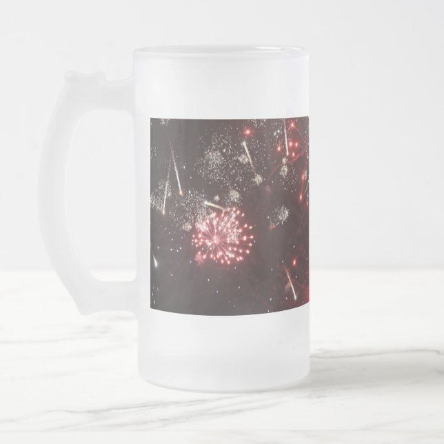 Feuerwerkskörper Mattglas Bierglas (Links)