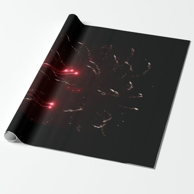 Feuerwerkskörper-Papier Geschenkpapier (Ungerollt)