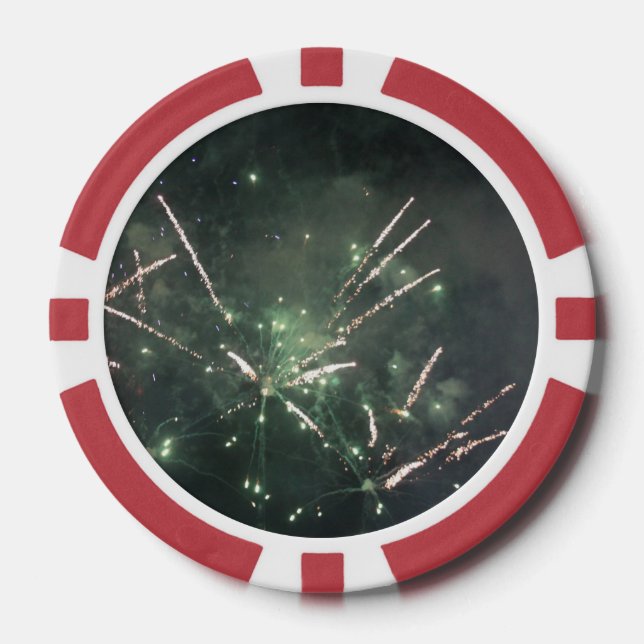 Feuerwerkskörper Pokerchips (Vorderseite)