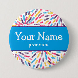 Feuerwerkskörper Polyamory Prilag Flag Pronouns Na Button