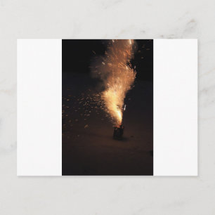 Feuerwerkskörper Postkarte