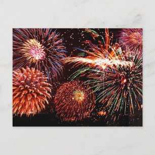 Feuerwerkskörper Postkarte