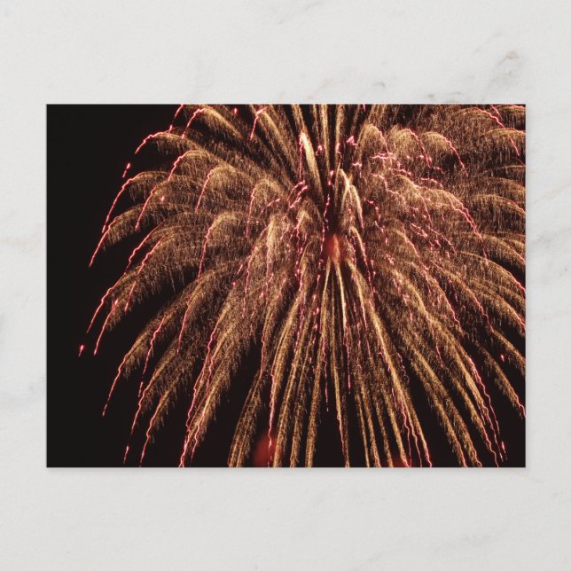 Feuerwerkskörper Postkarte (Vorderseite)