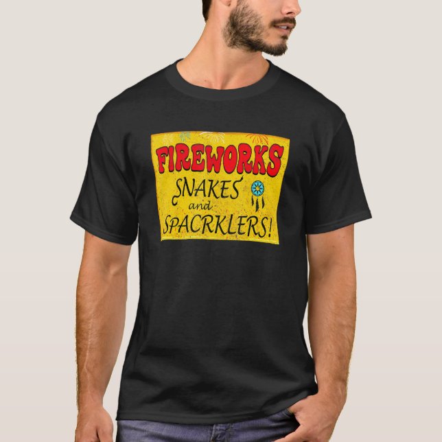 Feuerwerkskörper - Schlangen und Fackeln der ameri T-Shirt (Vorderseite)