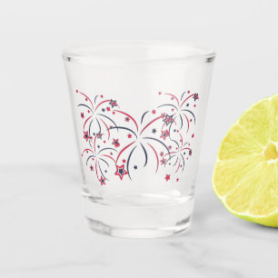 Feuerwerkskörper Schnapsglas